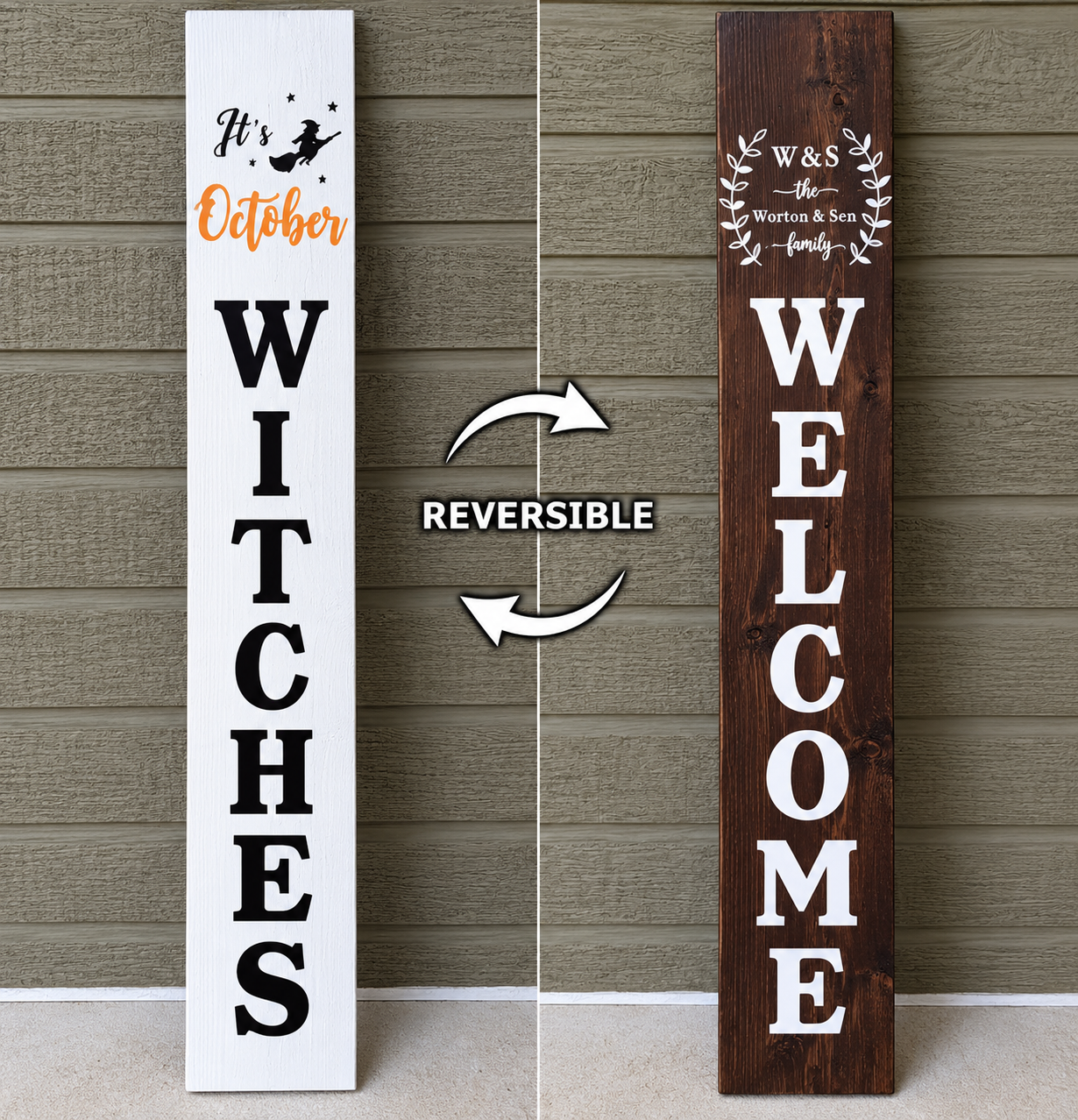 6-Foot Reversible Custom Halloween Sign