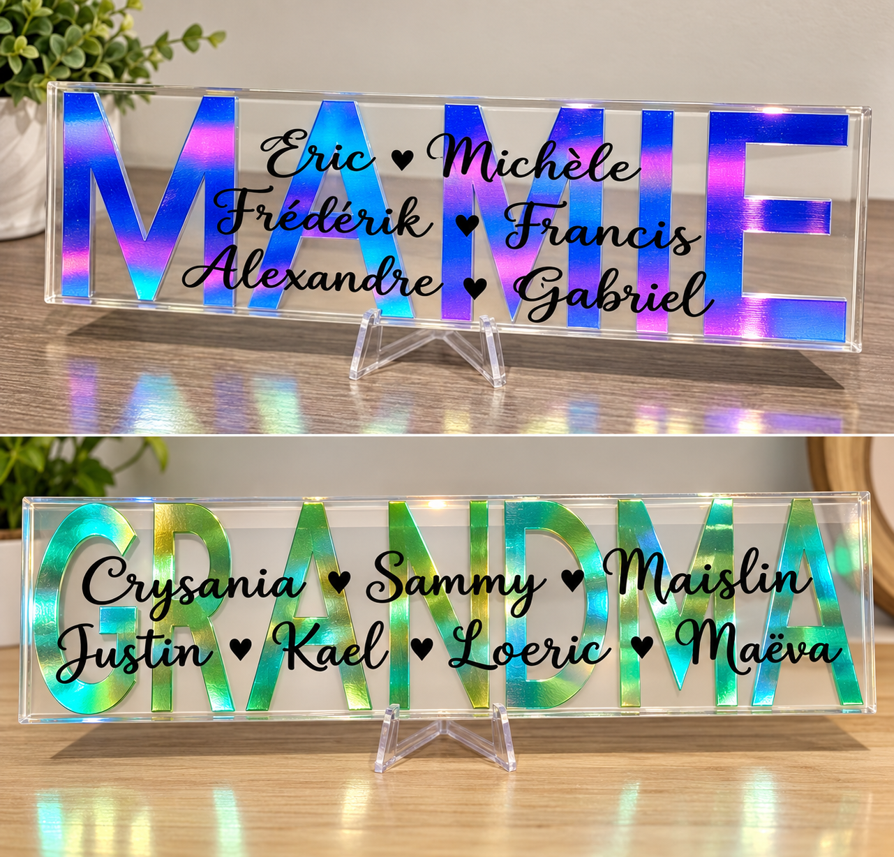 Personalized Family Name Display